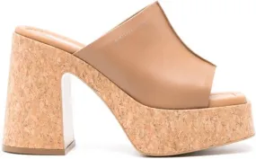 Neutrals Stella McCartney Skyla 110mm platform mules