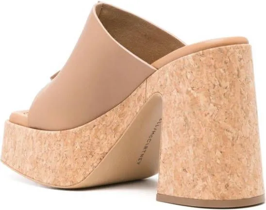 Neutrals Stella McCartney Skyla 110mm platform mules