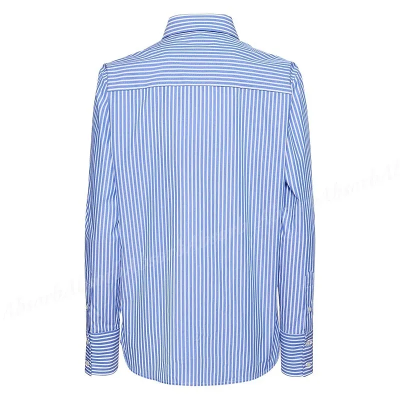 Stripes Long Sleeves Cotton Party Style