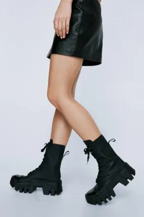 Stylish Black Biker Boots by Dune London