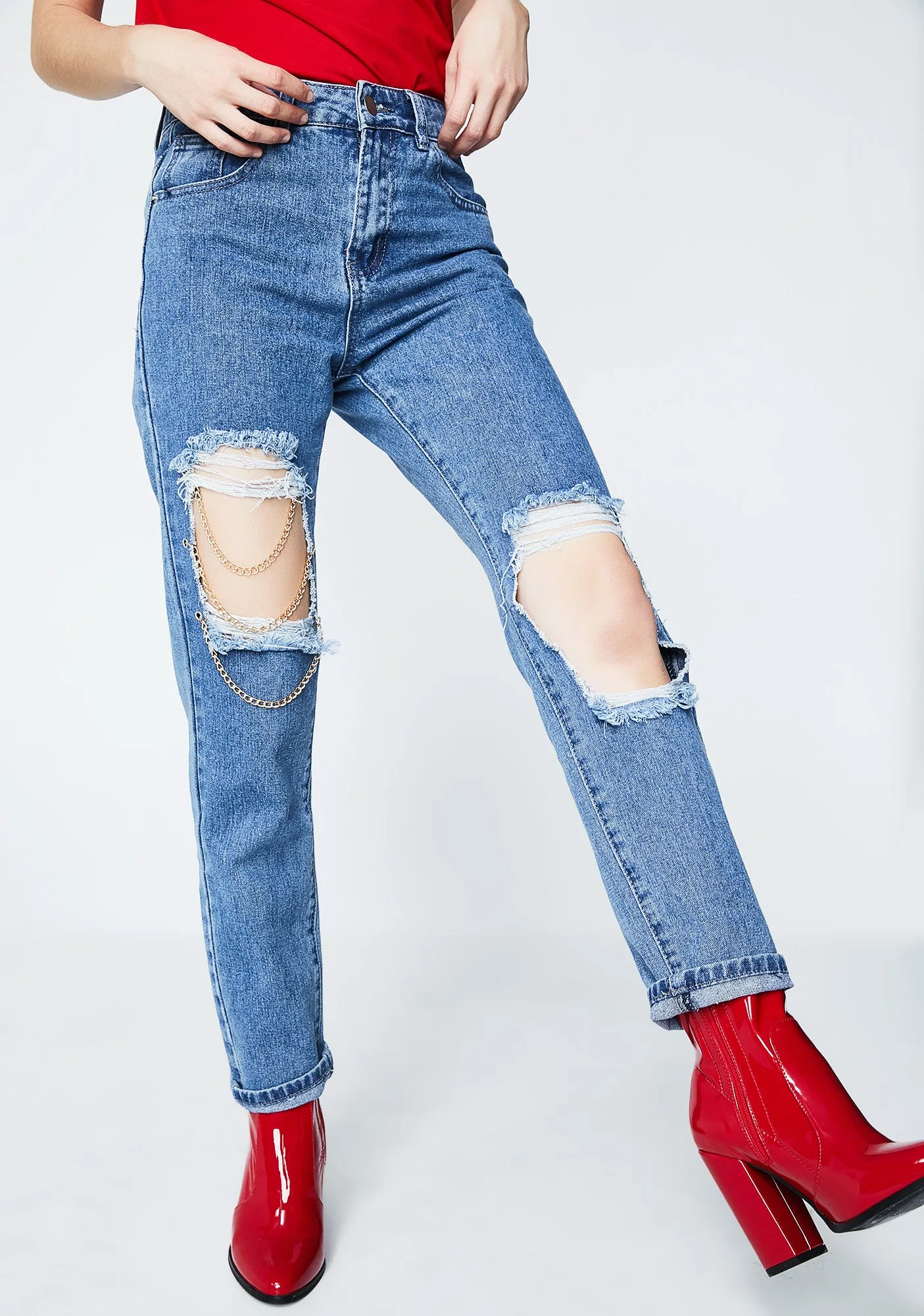 Stylish Distressed Denim