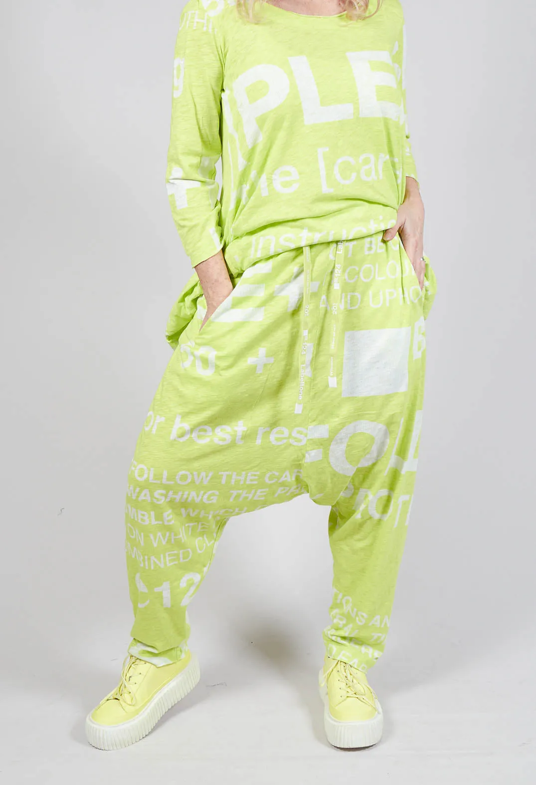 Sun Print Drop Crotch Jersey Joggers