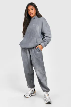 Oversized Hooded Overdyed Tracksuit