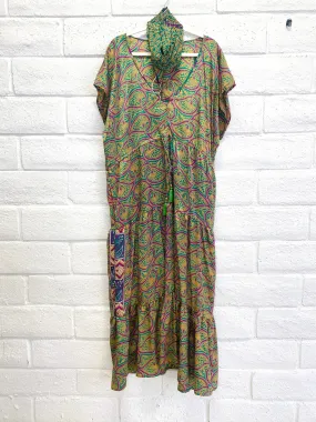 Evergreen Meadow Dress - L