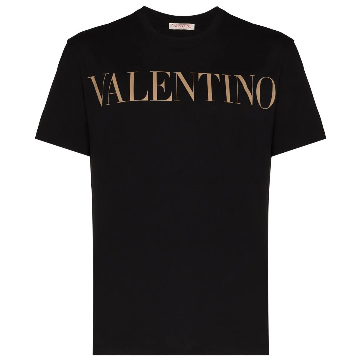 Black VALENTINO Bronze Logo T-Shirt