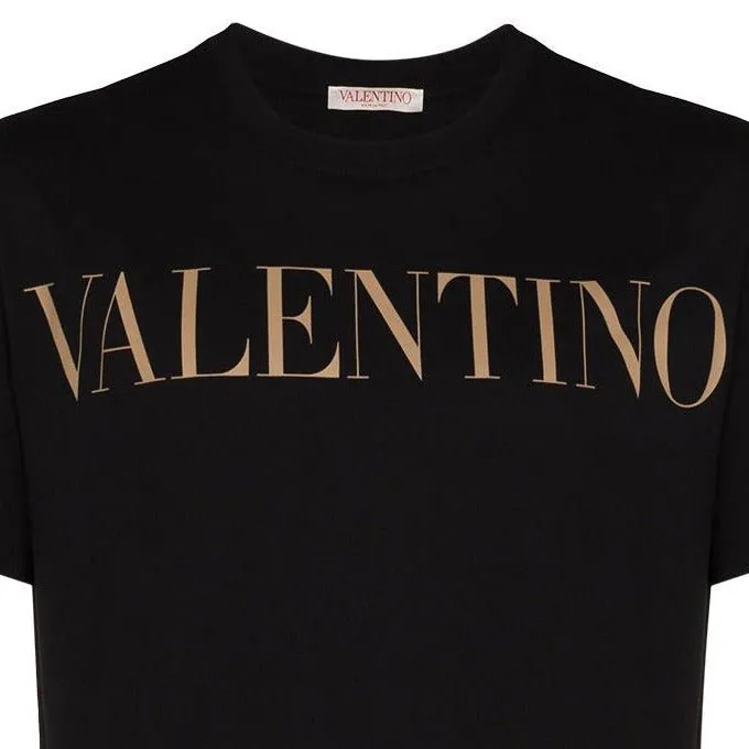 Black VALENTINO Bronze Logo T-Shirt