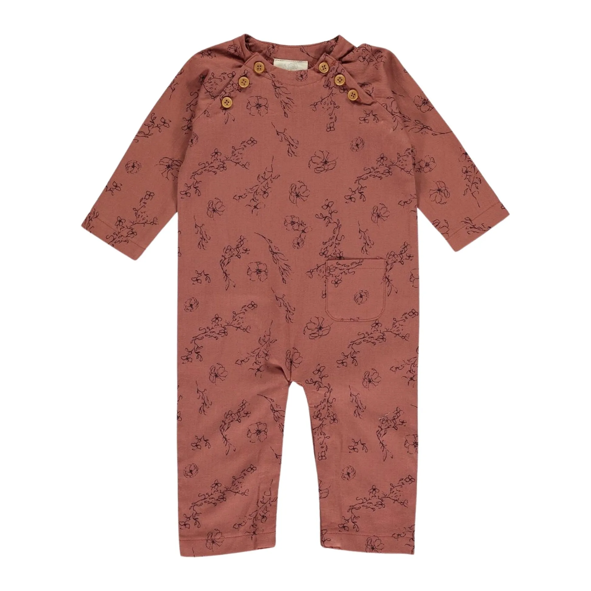 Rust Pocket Romper by Vignette Jojo