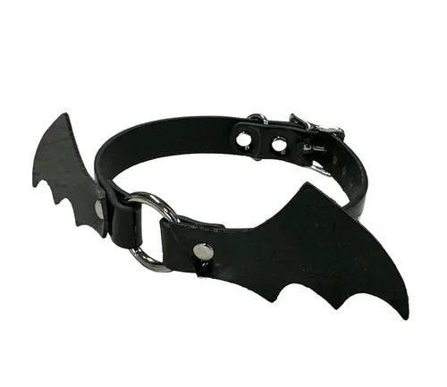 Wide Bat Vamp Choker