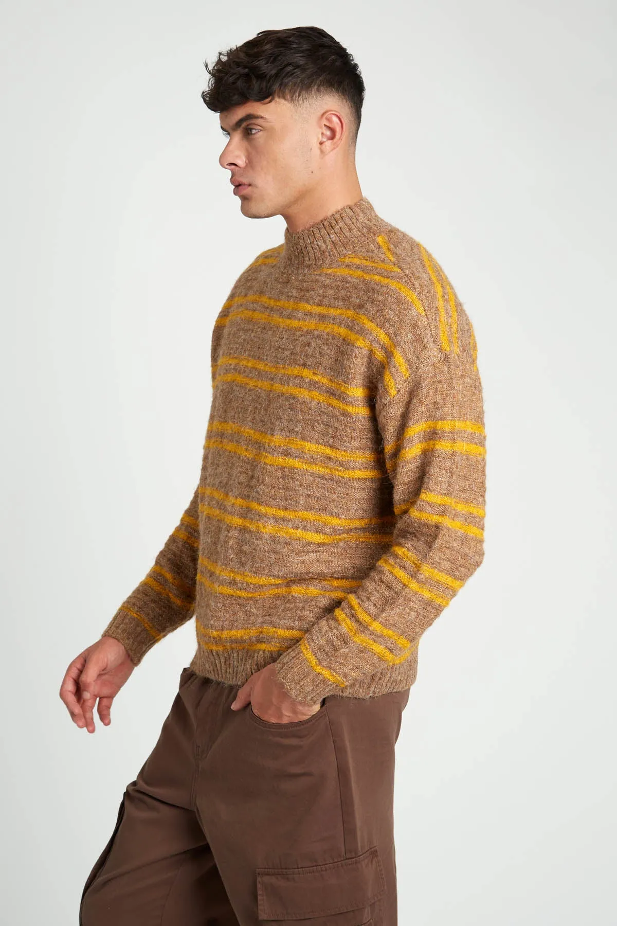 Striped Knitted Jumper - Oversized Fit by Witwer