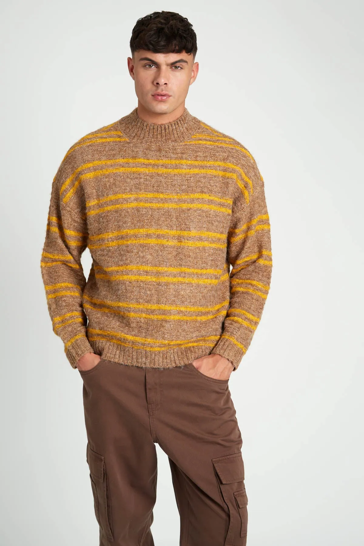 Striped Knitted Jumper - Oversized Fit by Witwer