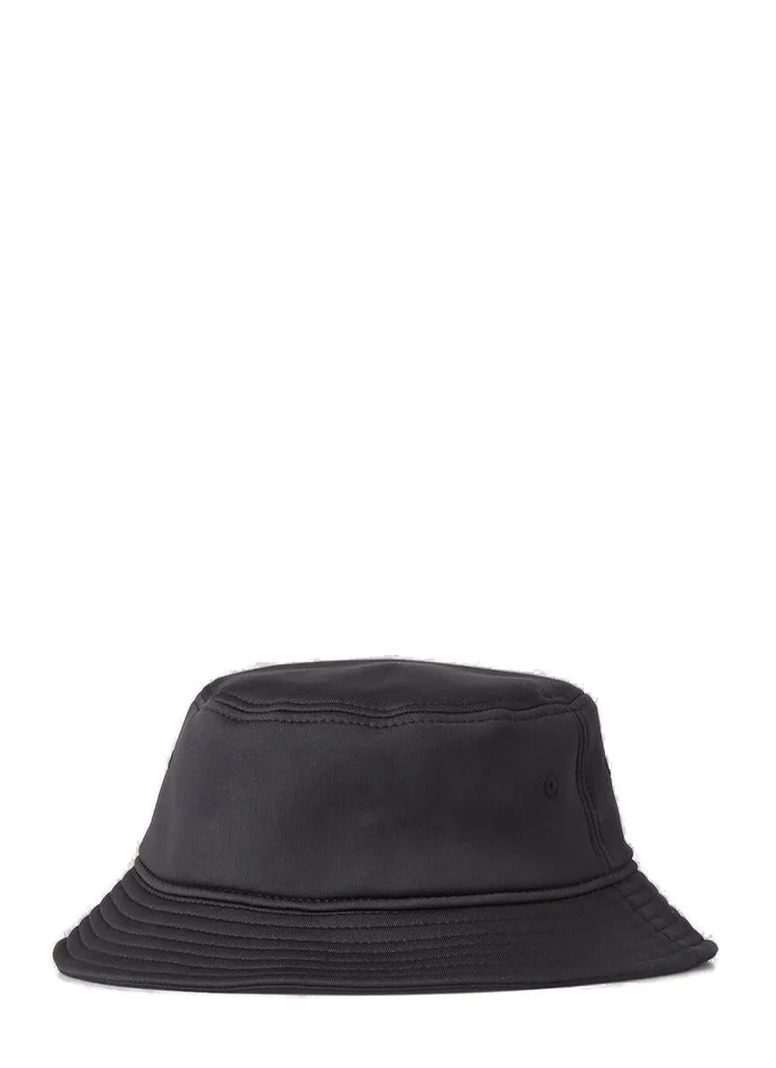 Narrow-Brim Logo Embroidered Bucket Hat by Yohji Yamamoto